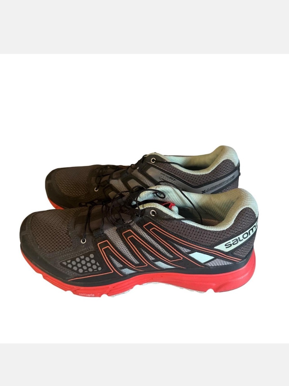 Salomon Athletic Running Shoes - Black with Red
